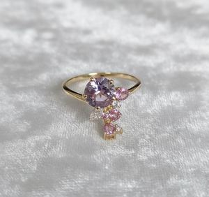 แหวนทอง 18KT สีออโรร่าไลแลค - Product Image 2