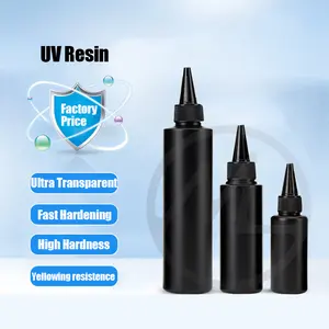 Résine UV Crystal Clear Type de colle dure 200g Kit d'outils en résine époxy UV Ultraviolet Solar Cure Sunlight Activated Resin for Casting