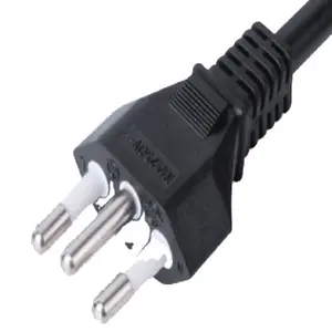 Cord Electric Brasil Standard Inmetro Approved Electrical Extension 125V 250V D16 3 Prong Connection Power Cord Cable With Plug