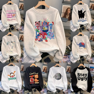 Áo thun nữ tay dài màu trơn phong cách Hàn Quốc dáng ôm vừa vặn thoáng khí đàn hồi cao thân thiện với da thường ngày - Product Image 1