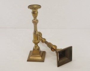 <b>Brass</b> <b>Candlestick</b> Holder Set of 2 Durable Home Decoration Metal Candle Holders - Product Image 2