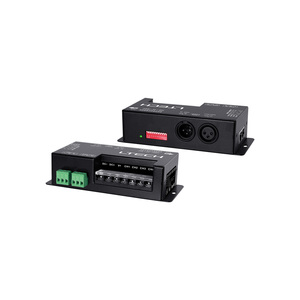 Décodeur <span class=keywords><strong>DMX</strong></span>/RDM à tension constante LTECH 4 canaux CV avec connecteurs XLR <span class=keywords><strong>3</strong></span> <span class=keywords><strong>broches</strong></span>/RJ45/terminal vert - Product Image 1