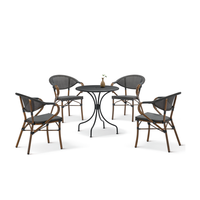 Ensemble de chaises et table de salle à manger d'extérieur, résistant aux UV, pour jardin et terrasse, directement de l'usine