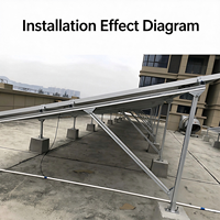 Support de montage photovoltaïque solaire en acier en forme de C, galvanisé à chaud, zinc-aluminium-magnésium, poutre 41x41x2.0mm 2mm