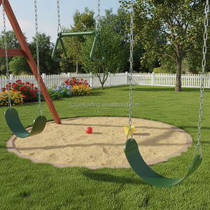 Balançoire de jardin réglable de 1,8 mètre de long avec planche incurvée, durable, pour parc, école, cour, jardin, aire de jeux - Product Image 4