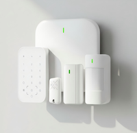 Système d'alarme domestique sans fil français GSM 4G, alarme de sécurité intelligente pour la maison avec détecteur de mouvement, télécommande, détecteur de porte, clavier