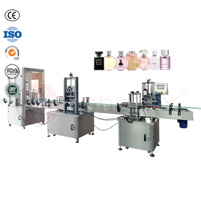 Automatic Perfume Vial Filling and Capping Machine With Conveyor Perfume Bottle 20ml Filling Machine Line