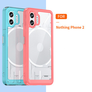 Cho không có gì điện thoại 2 trường hợp New mềm TPU bezel cứng Acrylic trở lại trường hợp cho không có gì điện thoại 1 2 - Product Image 4