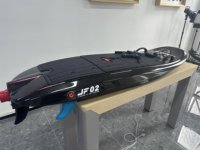 Planche à moteur électrique JetFly 02 de qualité professionnelle, en fibre de carbone, avec batterie 72V, pour le surf aquatique.