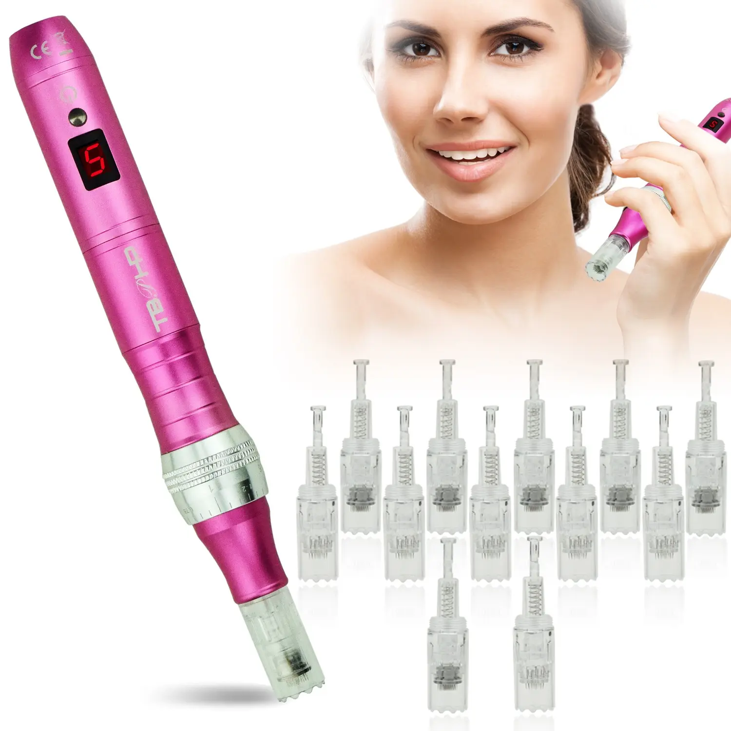 TBPHP Pink P10 Restore Skin Luster Hair Growth 2021 Trending Products Beauty Salon Equipment Micro Pen Microneedle