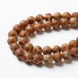 2025 di vendita calda antico rosso <span class=keywords><strong>agata</strong></span> da calcio 6-10mm <span class=keywords><strong>pietra</strong></span> naturale perle sciolte braccialetto semilavorati tibetani Dzi perline per fare da te - Product Image 4