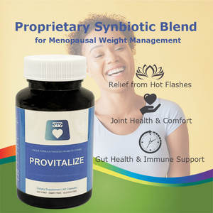 Complément de soutien pour la ménopause à force accrue Formule Provitalize avec probiotiques et curcuma Gestion naturelle du poids - Product Image 4