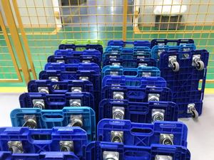 Uholan Kereta Dolly Plastik Dapat Digerakkan, Penjualan Terbaik 150kgs dengan Kastor TPR - Product Image 4