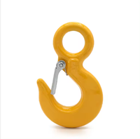 FAST Brand G80 Hanging Eye Slide Hook with Safety Latch Other Fasteners 320A Ring Eye Tongue Hook Alloy Steel Spray Red