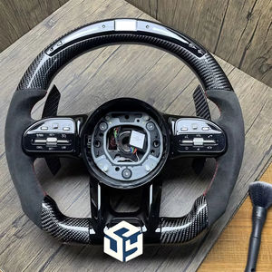 Volant sport en cuir et matériaux de type D pour Mercedes-Benz <span class=keywords><strong>C63s</strong></span> W205 - Product Image 1