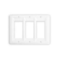 Plaque d'interrupteur de lumière led Standard luxueuse 1-6 gang couvercle de plaque murale de prise électrique
