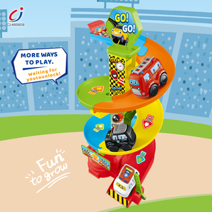 Chengji rotatif Parking <span class=keywords><strong>Garage</strong></span> jouet dessin animé coloré éducation aventure Preshcool course piste coulissante jouet cloche piste tour jouet - Product Image 4