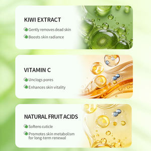 Mascarilla Facial Exfoliante e Iluminadora con Ácidos de Frutas Naturales y Extracto de Kiwi, Marca Privada OEM/ODM, para Todo Tipo de Piel, Femenina - Product Image 5