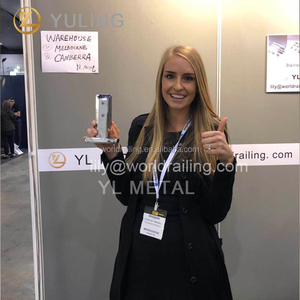 YL Excellent View In Stock 316 Không Gỉ 2205 Vuông Không Khung Kính Spigot Lan Can Kính Lan Can - Product Image 4