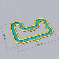 Tunnel aquatique gonflable personnalisé pour rivière paresseuse, toboggan flottant pour jeux aquatiques
