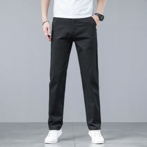Nouveau pantalon décontracté en pur coton haut de gamme pour homme, coupe droite, automne 2025, ample et confortable - Product Image 3