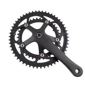 Lot de 5 boulons de chaîne en acier M8 de 6,5 mm pour manivelles de vélo de montagne et de route de 165 mm - Fixations pour pignons simples/doubles - Product Image 2