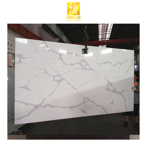 BOTON Đá Nhân Tạo <span class=keywords><strong>Calacatta</strong></span> Thạch Anh Slab Trắng Countertop Sàn Gạch Nuôi Cấy Đá Cẩm Thạch Xung Quanh - Product Image 1