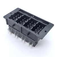 Connecteur Soulin Automotive, prise d'alimentation 5A, 90 degrés, 32 broches, courant élevé, PCB vers fil, contact en laiton, indice de protection IP67