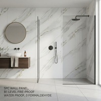 Panneaux muraux SPC imperméables, idéaux pour les projets de salles de bain d'hôtels et d'appartements en Europe et aux États-Unis