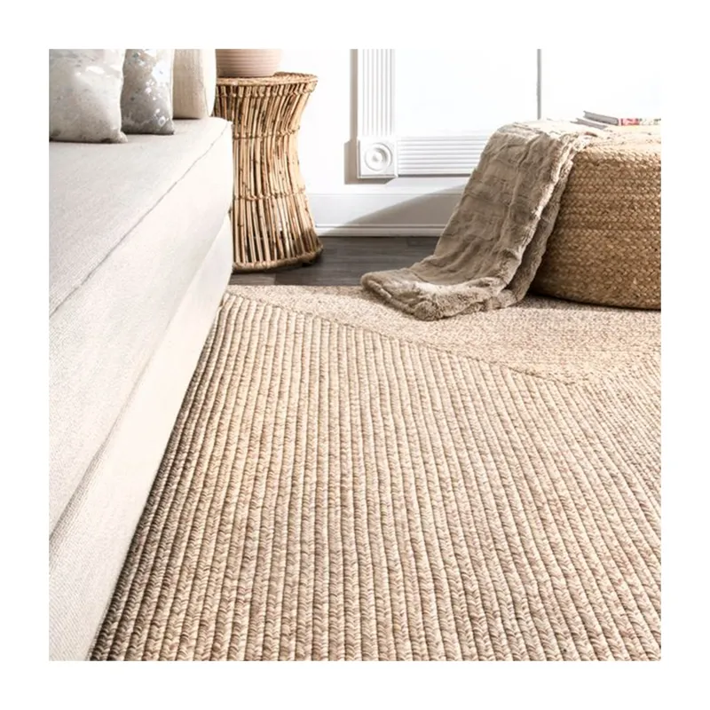 Tapis tressé en polypropylène pour meubles de patio extérieur, tapis de sol