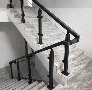 ราวสเตนเลสแบบทำมือสำหรับบันไดระเบียงทำจากโลหะอลูมิเนียมราวจับแบบทำ<span class=keywords><strong>มือ</strong></span> - Product Image 1