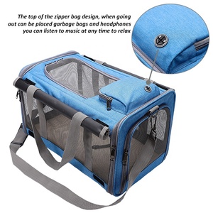 Caisse de transport pour Animal de compagnie, cadre en acier pliable, amovible, Portable, de voyage, pour chat et chien, résiste à l'eau - Product Image 4