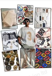 <span class=keywords><strong>Maglietta</strong></span> da uomo Casual 100% cotone traspirante 270 grammi pesante termico nero oversize T-Shirt divertente cartone animato modello Terry - Product Image 6