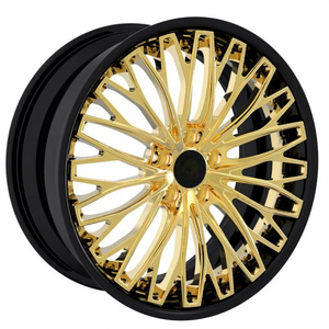 Rines de Camioneta con Borde Dorado de Fábrica, 17-26 Pulgadas, 17 18 19 20 21 22 23 24 Pulgadas, 4 5 6 Orificios, Rueda Dorada para <span class=keywords><strong>Maybach</strong></span>, Range Rover, Defender, <span class=keywords><strong>Mansory</strong></span> - Product Image 1