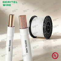 Cable Eléctrico de Cobre Trenzado Negro de 600V, 14, 10, 8, 6, 4 AWG, 2/0, THW, THHN, THWN-2, para Construcción, 500 Pies, Calibre 12