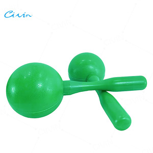 Salle <span class=keywords><strong>de</strong></span> classe Musical Fun Hand Percussion Hochets Logo personnalisé Maracas colorés en plastique pour la fête - Product Image 3