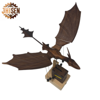 Ornement de dragon cinétique en bois artisanal de luxe personnalisé Jhisen pour les étagères, la maison, le comptoir d'accueil et la vitrine