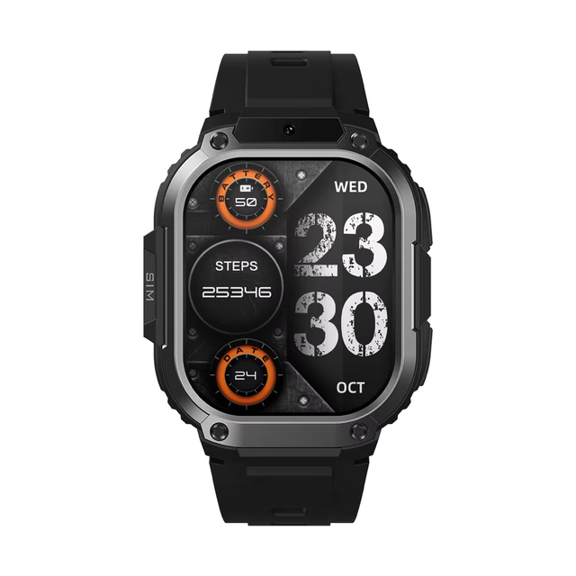 Zeblaze Thor SQ 4G Call Front Camera AMOLED Screen Waterproof Fitness Blood Pressure Functions Digital Smart Watch