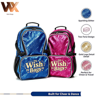 Sac à dos de danse scintillant pour équipes sportives, sac de cheerleading design pour femmes, sacs de cheerleading scintillants avec options de couleurs pour filles