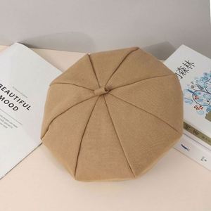 หมวกทรงแปดเหลี่ยมสำหรับเด็กผู้หญิง แคชเมียร์แท้ 100% ขายส่ง ราคาถูก แฟชั่นคุณภาพสูง - Product Image 3