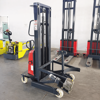 Nouveau transpalette électrique à fourche pour fûts, alimenté en courant continu, de haute qualité, capacité 400 kg, pour levage et empilage de fûts d'huile