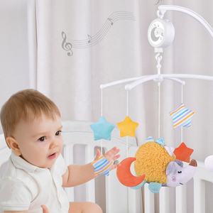 Giostrina Musicale in Tessuto per Neonati, Giocattolo Rotante a Molla per Culla con Braccio Appendibile - Product Image 3