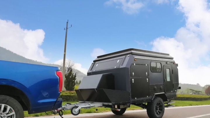 Off Road Pop Up Camper Trailers - 4-Person Travel Caravan with Slide ...