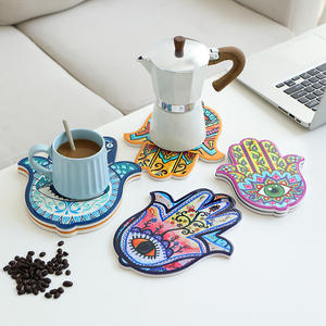 Posavasos de cerámica con forma de mano de estilo nórdico, 15x18 cm, aislante del calor, antideslizante, para taza de café, decoración de escritorio - Product Image 3