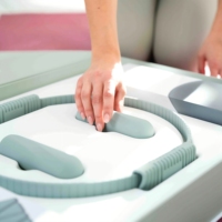 Kit complet de Pilates et de yoga, chaussettes antidérapantes, anneau flexible, ballon de Pilates souple, poids réglables - Équipement d'exercice polyvalent