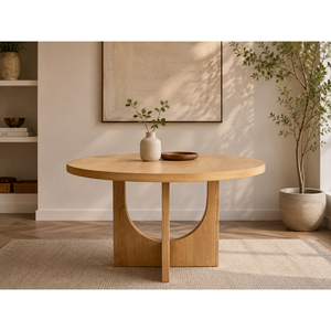 โต๊ะอาหารทันสมัย 1220 x 1220 x 760 มม. ทำจากไม้ สำหรับเฟอร์นิเจอร์บ้าน - Product Image 1