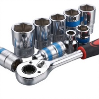 Jeu de clés à douille en acier CRV de qualité industrielle, 24 pièces, kit d'outils de réparation automobile, outil manuel robuste, réparation automobile professionnelle