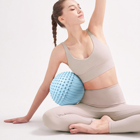 Ballon de Yoga et Pilates en PVC Durable Personnalisable de 25 cm (9 pouces) avec Fonction Massage, Entraînement du Core, Pompe Incluse, Option Personnalisée pour Femme