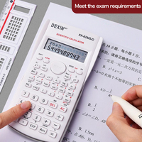 Calculatrice multifonctionnelle DEXIN KK-82MS, calculatrice portable pour les examens, fonctions vectorielles, calculatrices de test, 12 chiffres