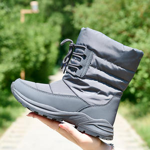 รองเท้าบูทกันหิมะของผู้หญิง, ใหม่2024ฤดูหนาวรองเท้าผ้ากำมะหยี่อบอุ่นและป้องกันความหนาวเย็นรองเท้าผ้าฝ้ายหนากลางแจ้งหิมะ - Product Image 2